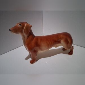 Mid-Century Ceramic Dachshund Dog Figurine
